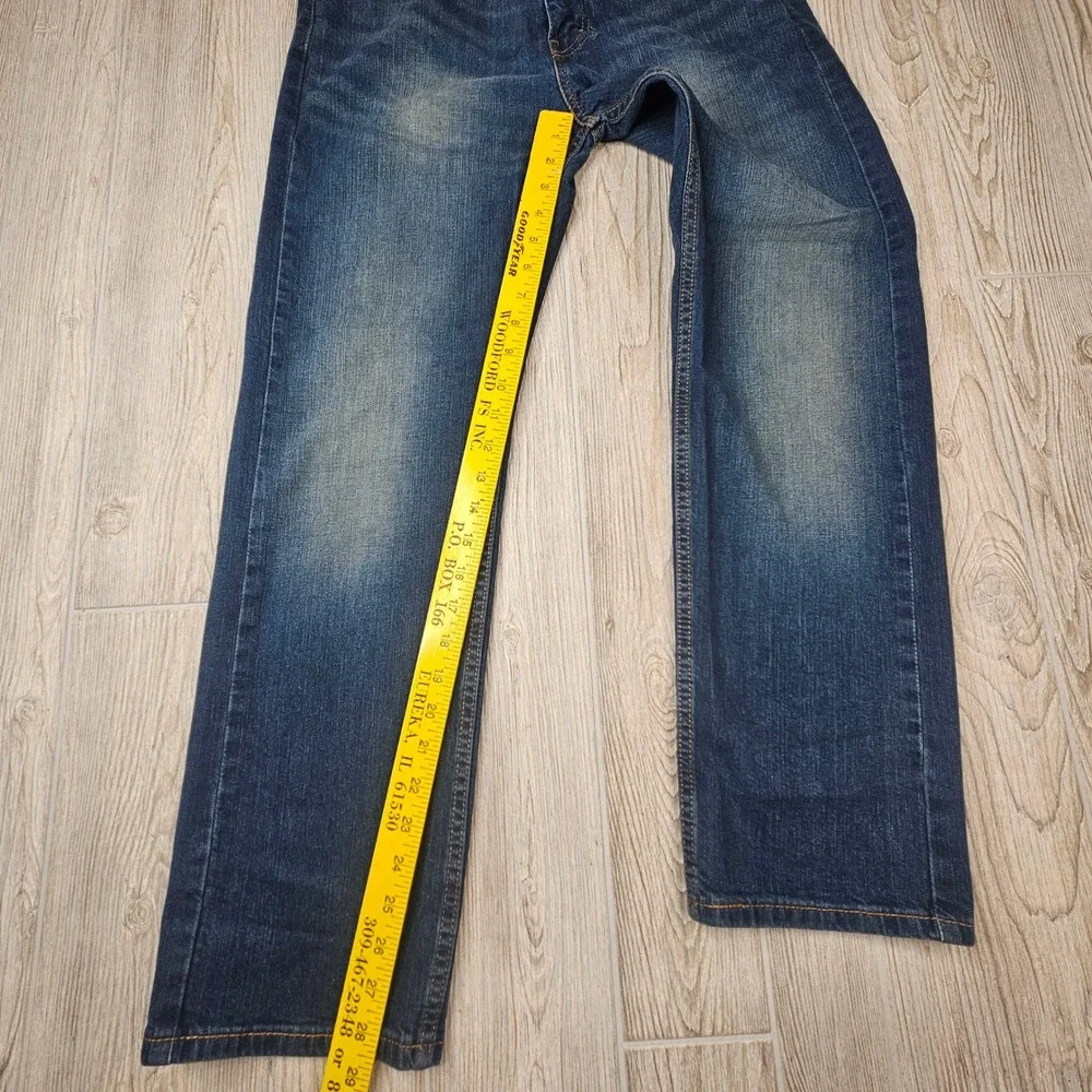 Levi's 505 Regular‎ Fit Jeans Mens W32 L30 Dark Wash Classic Denim Pants
